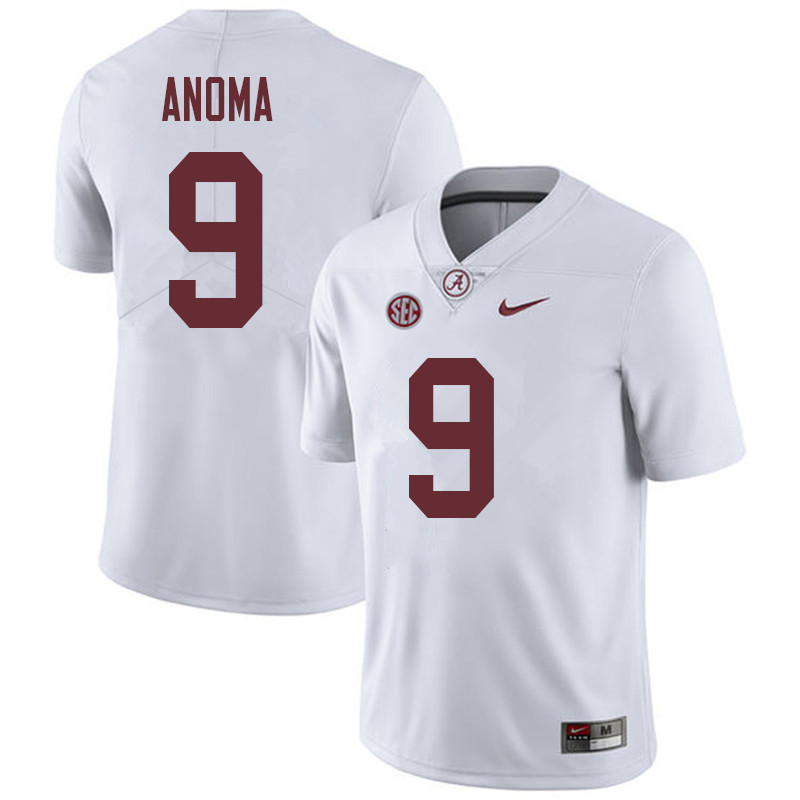 Men #9 Eyabi Anoma Alabama Crimson Tide College Football Jerseys Sale-White